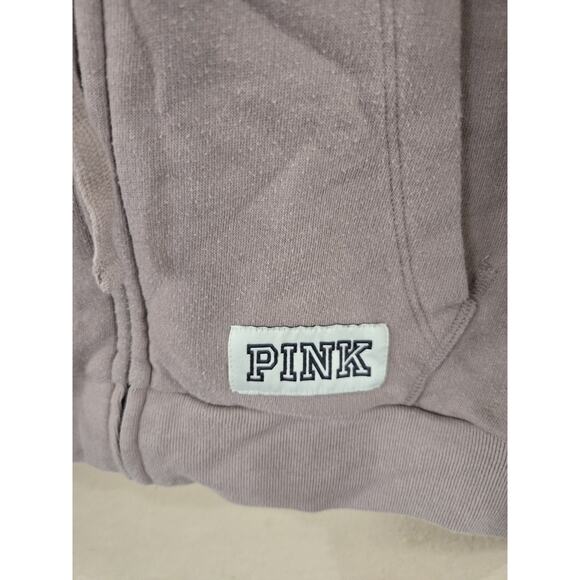 Pink Victoria Secret Full Zip Sweat Hoodie YOGA ACTIVE GYM RUN, Size Medium - Picture 5 of 7